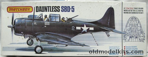 Matchbox 1/32 Douglas SBD-5 Dauntless - US Marines VMSB-231 1944 / A-24B French Air Force 1944 / Royal New Zealand Air Force 25 DBS 1944, PK-503 plastic model kit